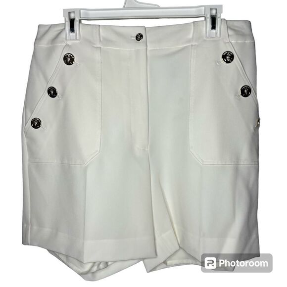 New! Tommy Hilfiger White Dress Sailor Lined Women’s Plus Size Shorts 14 - Picture 2 of 14
